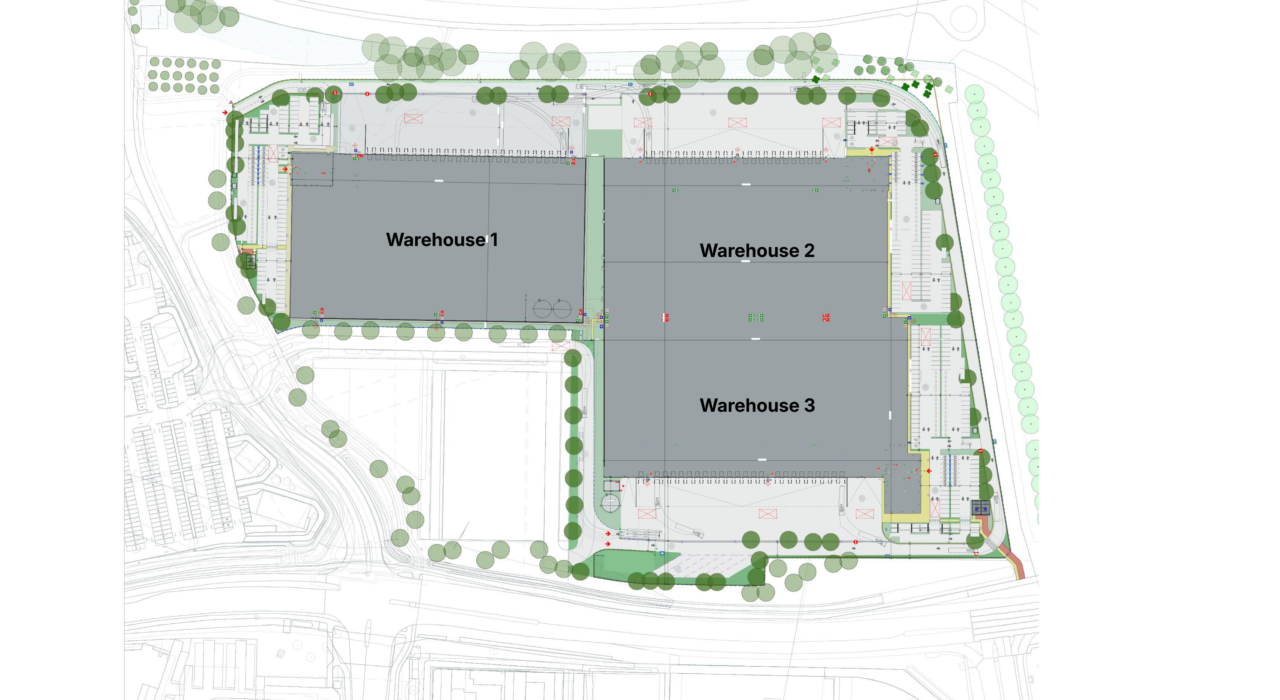 Intospace DUI01 ontwikkeling warehouse totaal